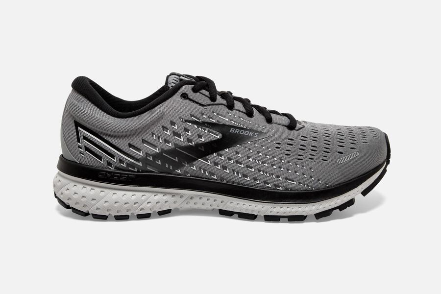 Brooks Herren Ghost 13 Laufschuhe Grau/Schwarz Sale 040-650418